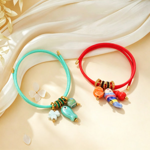 Colliers Pendentifs Pour Femmes, Collection Simple, Forme Irrégulière, Cœur Et Poisson, En Acier Inoxydable Étanche, Couleur Or h5 Image3