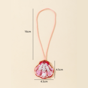 Collection Luxueuse De Perles Naturelles De Style Océanique, Perles Tissées En Coquillage, Imitation Perle, Breloques De Sac En Perles Artificielles h5