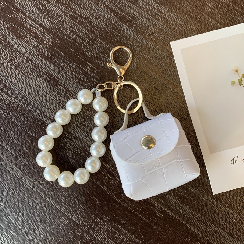Breloques Pour Sac En Pu, Perles Unies De Couleur Unie, Série Simple 
