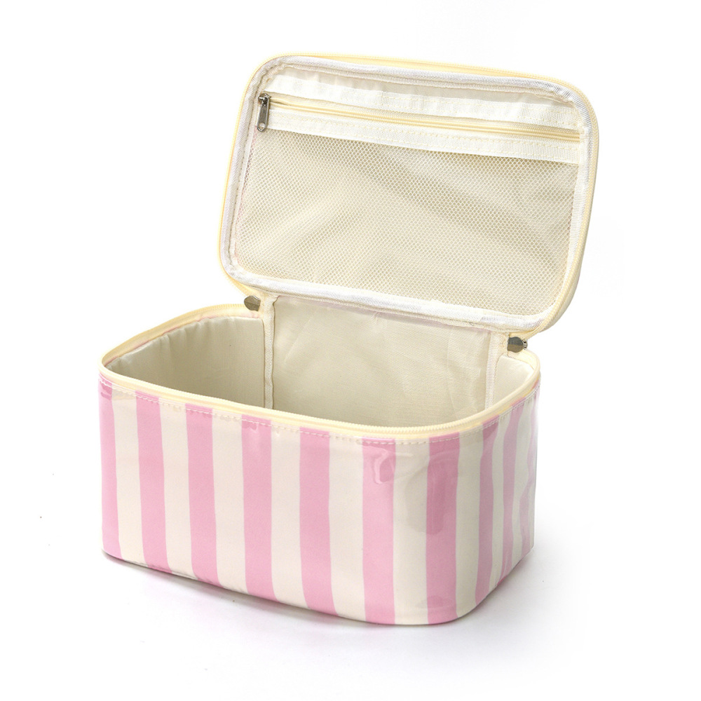  Trousses De Maquillage Simple Series Casual Stripe Multicolores En Pvc Image2