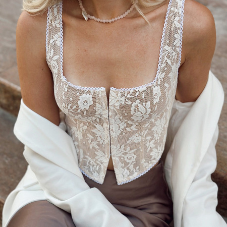 Débardeurs et camisoles d'été polyvalents en dentelle Fashion Daily