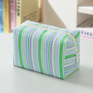 Trousses À Maquillage Simple Series Daily Stripe En Polyester Multicolores h5 