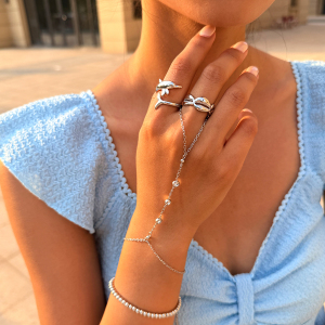 Bague Femme Simple Series Daily Dolphin Seashell En Acier Inoxydable Étanche h5 Image3