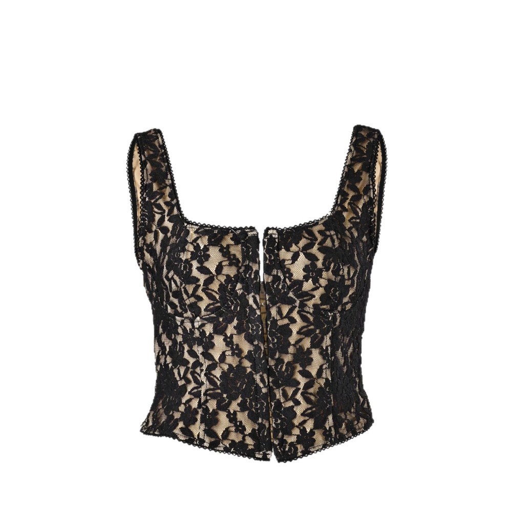 Débardeurs Et Camisoles D'Été Polyvalents En Dentelle Fashion Daily h5Image2