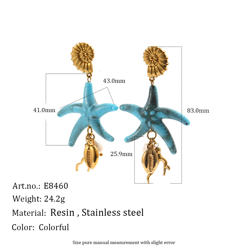Boucles D'Oreilles Pendantes Pour Femme, Collection Romantique, Forme Irrégulière, En Acier Inoxydable, Étanches, Couleur Or