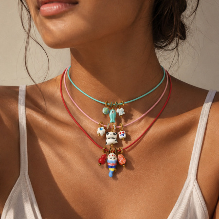 Colliers pendentifs pour femmes, collection Simple, forme irrégulière, cœur et poisson, en acier inoxydable étanche, couleur or