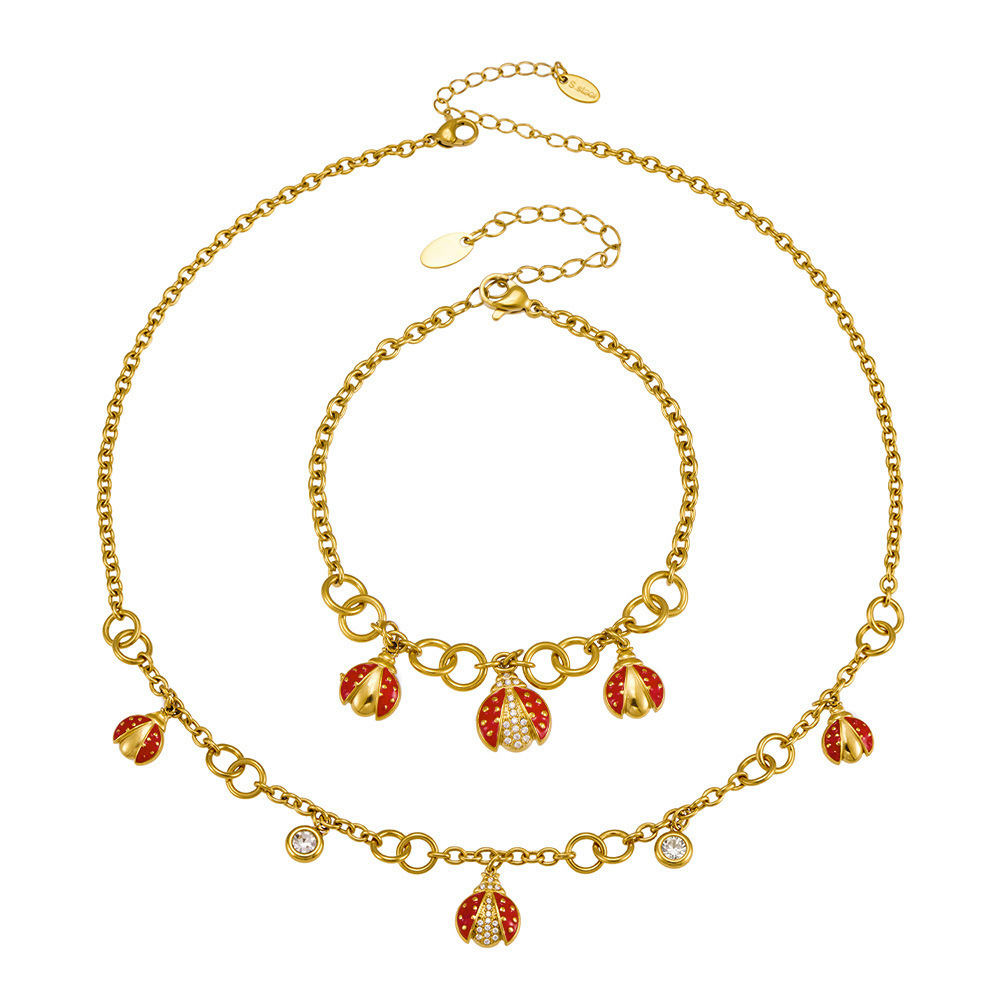 Colliers Pendentifs Pour Femmes, Collection Luxueuse, Motif Animal Mignon, En Acier Inoxydable Étanche Couleur Or Image5