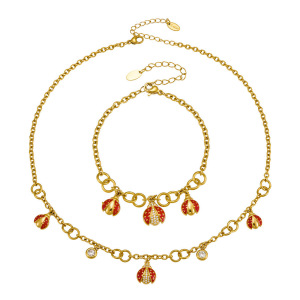 Colliers Pendentifs Pour Femmes, Collection Luxueuse, Motif Animal Mignon, En Acier Inoxydable Étanche Couleur Or h5 Image5
