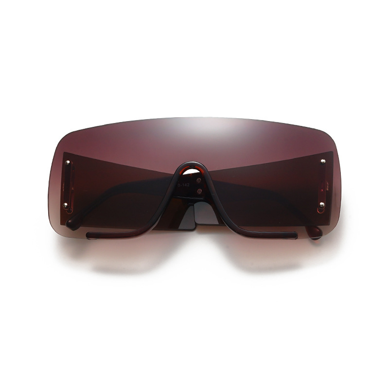 Lunettes De Soleil Décontractées De La Série Simple, À Dégradé De Couleurs Mélangées, À Monture Simple. h5Image3