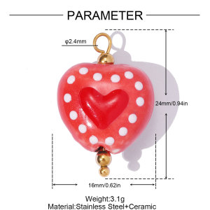 Pendentifs Pour Femmes En Céramique Dorée, Forme Elliptique, Style Simple Et Élégant h5 