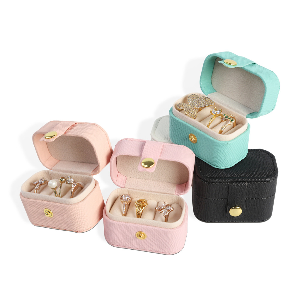 Boîtes À Bijoux Rectangulaires En Pu De La Série Simple Daily h5Image2
