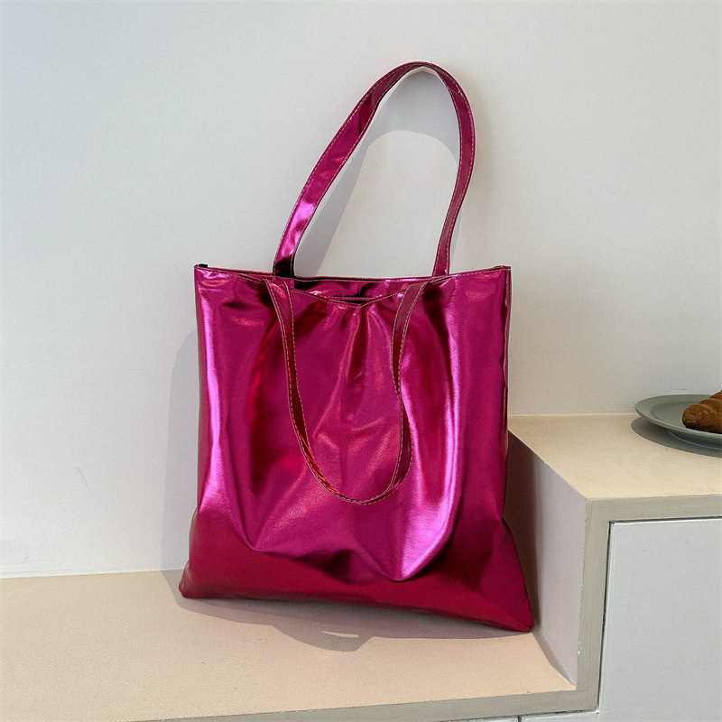 Sac Carré Pour Femme En Pu Uni, Style Décontracté Image3