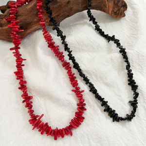 Colliers De Perles Vintage En Pierres Naturelles Pour Femmes h5 Image2