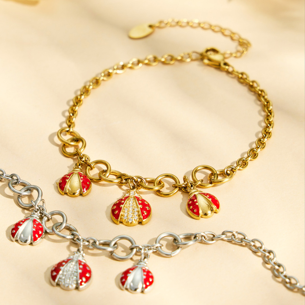 Colliers Pendentifs Pour Femmes, Collection Luxueuse, Motif Animal Mignon, En Acier Inoxydable Étanche Couleur Or Image2