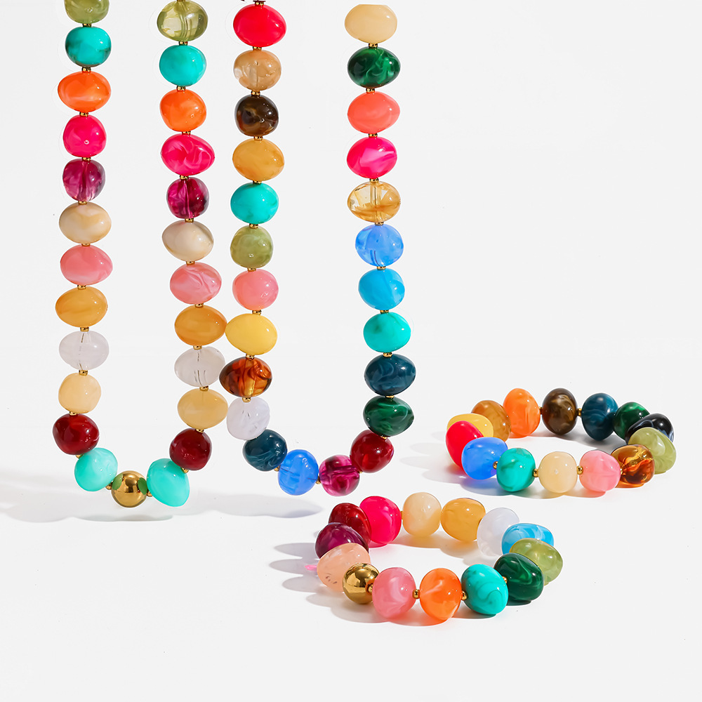 Colliers De Perles Acryliques Daily Beads De La Série Simple h5Image5