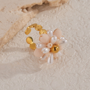 Bagues Romantiques En Cristal Et Fleurs Délicates, Collection Sweet Flower h5 Image2