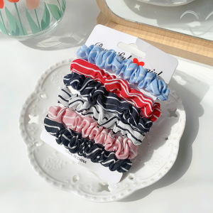 Chouchous En Tissu À Motifs Floraux, Léopard, Rayures, Carreaux, Pois Et Feuilles Multicolores De La Série Simple Daily h5