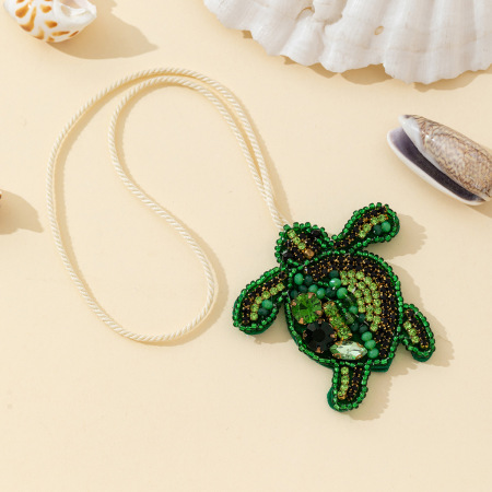 Collection Simple - Perles Tortue Naturelle en Corde Tissée - Breloques en Pierres Artificielles