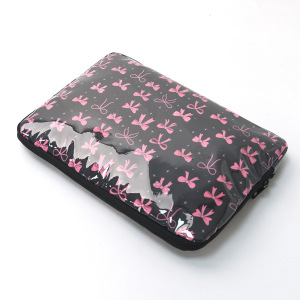 Sacoche D'Ordinateur Portable Décontractée En Pvc À Nœud Papillon Imprimé Léopard Cerise Avec Détail Nœud Papillon h5