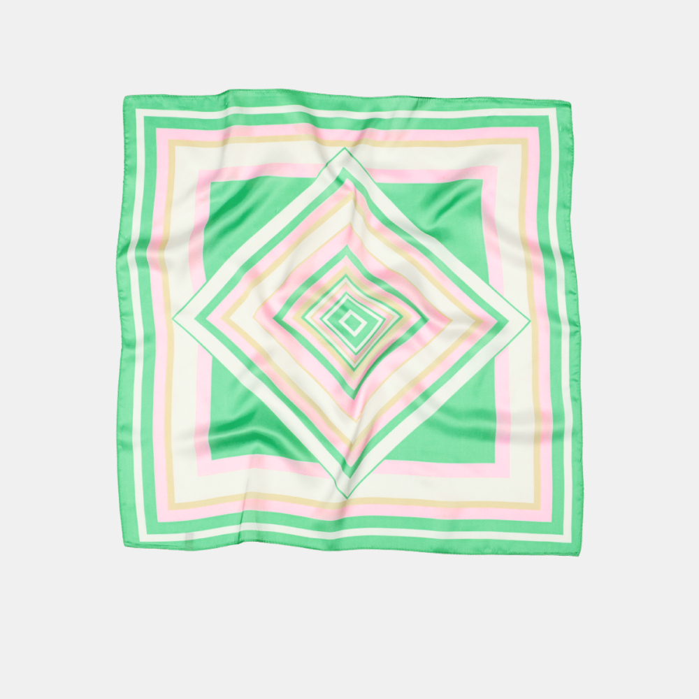 Écharpes D'Été En Polyester À Rayures Quotidiennes, Couleurs Et Formes Géométriques, De La Collection Simple Series 