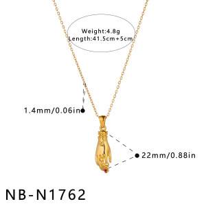 Colliers Pendentifs Pour Femmes, Collection Romantique, Forme Irrégulière Mignonne, En Acier Inoxydable Étanche, Couleur Or h5