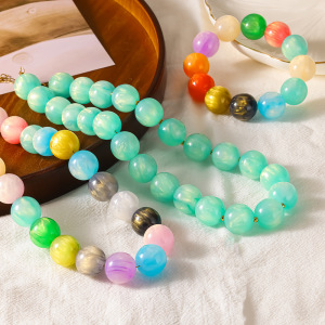 Ensembles De Bijoux En Acrylique Pour Femmes, Collection Simple Series Fresh Daily, Aux Couleurs Dégradées. h5 Image3
