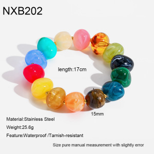 Colliers De Perles Acryliques Daily Beads De La Série Simple h5