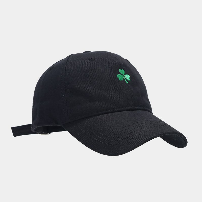 Casquette De Baseball En Coton Uni À Motif Trèfle, Collection Simple Series. 