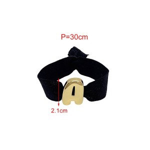 Bracelets Tressés Pour Femmes Simple Series Daily Letter Couleur Cuivre Doré h5 Image4