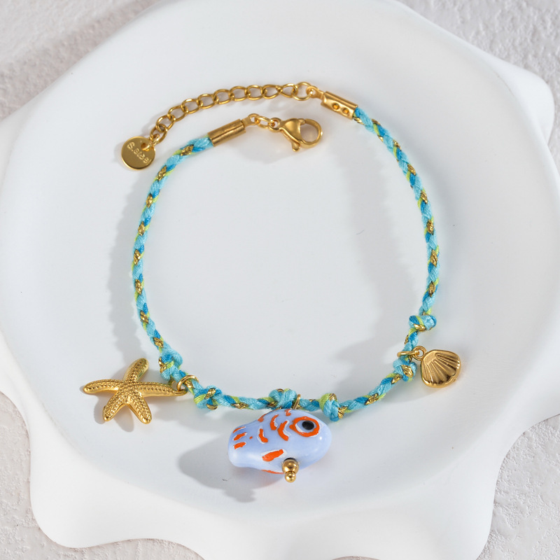 Bracelets Tressés Pour Femmes, Style Océanique, Inspirés Des Vacances Image4
