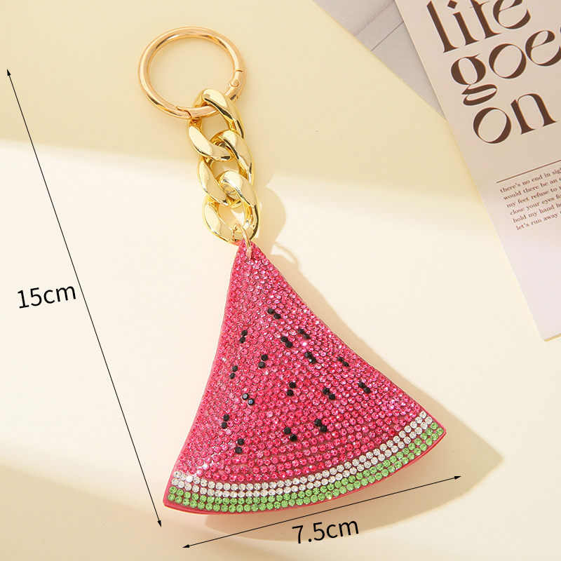 Porte-Clés En Strass Avec Motif Animal Mignon, Fruit, Fraise Et Papillon. Collection Luxueuse. Motifs : Animaux, Fruits, Fraise, Papillon. Image3