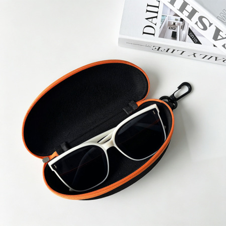 Lunettes de soleil et étui à lunettes Simple Series Daily Color Solid Color Mixed Color EVA