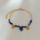 Bleu foncé/Bracelets