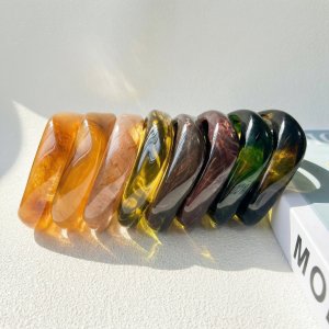 Bracelets Pour Femmes En Résine À Dégradé De Couleurs h5 Image4