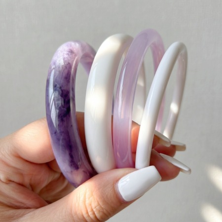 Ensembles de bracelets pour femmes en résine à dégradé de couleurs
