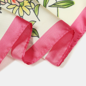 Écharpes D'Été En Polyester À Motif Papillon Et Fleurs Multicolores, Collection Romantique h5 Image5