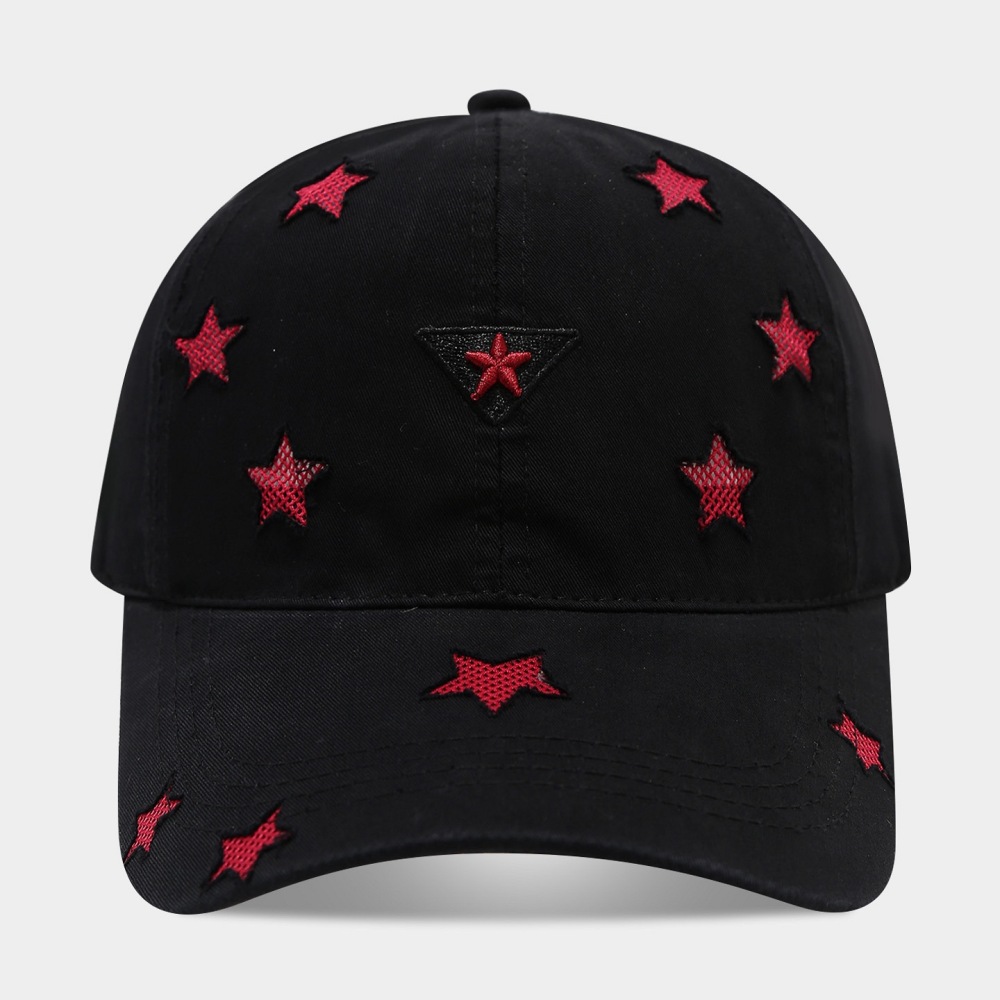 Casquette De Baseball Rétro Simple Series À Étoiles En Coton Multicolore