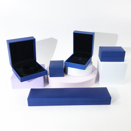 Boîtes à bijoux en papier de forme géométrique unie, de couleur classique et simple