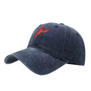 Casquette De Baseball En Coton Style Océanique, Motif Homard, Couleur Unie, Collection Simple Series Natural Animal Lobster h5 Image3