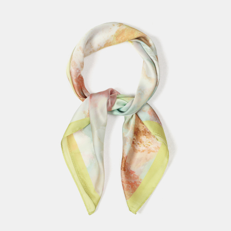 Écharpes d'été en polyester à dégradé de couleurs, collection romantique, pour tous les jours. 2