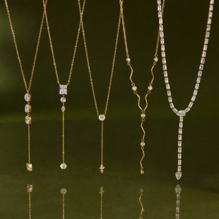 Colliers pendentifs pour femmes en acier inoxydable étanche, couleur or, avec zircon