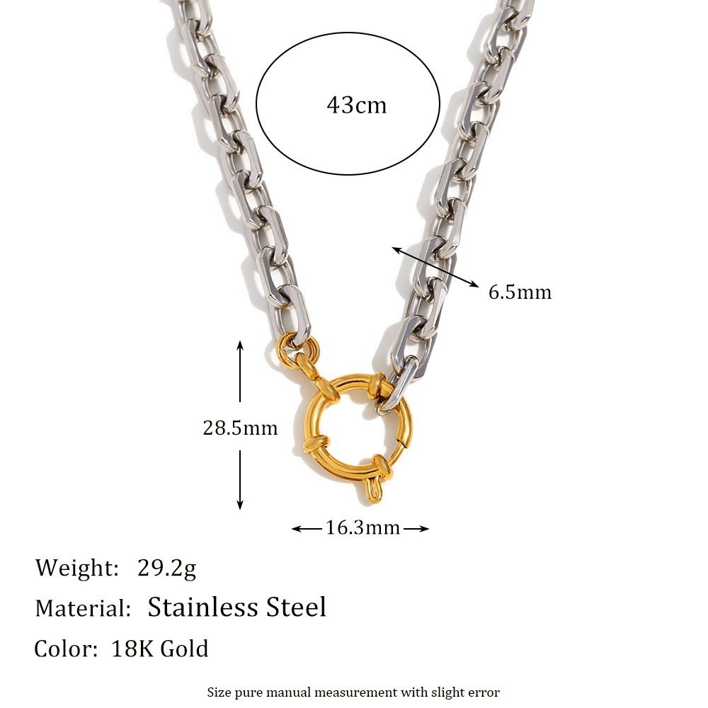 Colliers À Perles Pour Femmes, Collection Simple Series Diy, En Acier Inoxydable, Couleurs Or Et Argent, Étanches. 