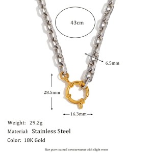 Colliers À Perles Pour Femmes, Collection Simple Series Diy, En Acier Inoxydable, Couleurs Or Et Argent, Étanches. h5 