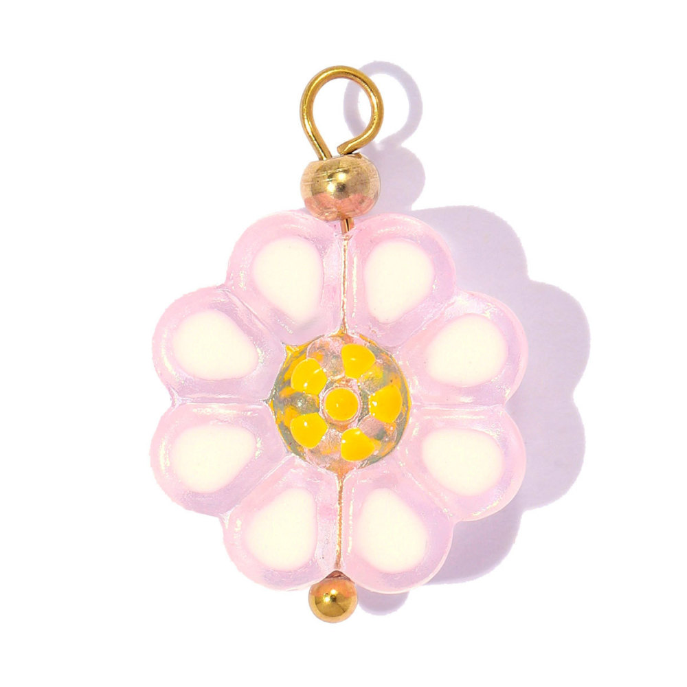 Pendentifs Pour Femmes De La Collection Simple Series Sweet Is Regular Shape Heart Glaze Gold Color h5Image3