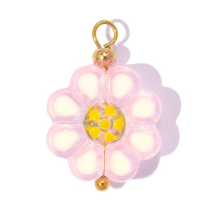 Pendentifs Pour Femmes De La Collection Simple Series Sweet Is Regular Shape Heart Glaze Gold Color h5 Image3