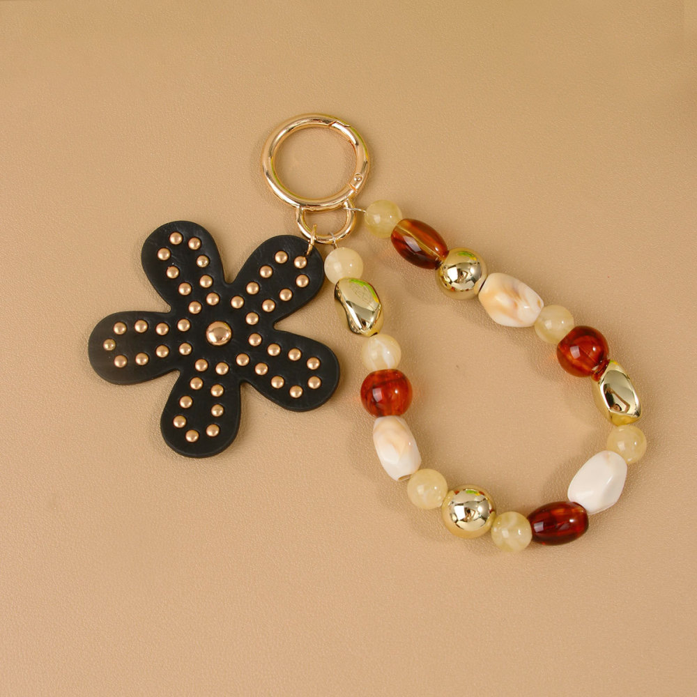 Breloques Pour Sac En Pu, Perles Florales Décontractées De Forme Irrégulière, Série Simple Image3