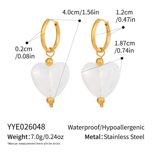 Ensembles De Colliers Pour Femmes En Acier Inoxydable Doré, Motif Cœur h5