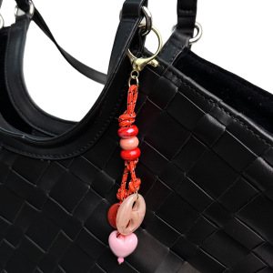Série Simple, Perles Décontractées En Forme De Cœur, Étoiles De Couleurs Assorties, Breloques Pour Sac En Corde Tressée h5 Image3