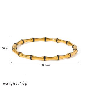 Bracelets Pour Femmes En Acier Inoxydable Étanche Couleur Or Avec Strass h5