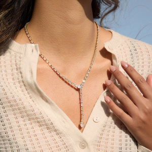 Colliers Pendentifs Pour Femmes En Acier Inoxydable Étanche, Couleur Or, Avec Zircon h5 Image4